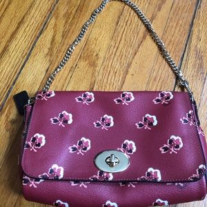 Coach floral convertible crossbody bag